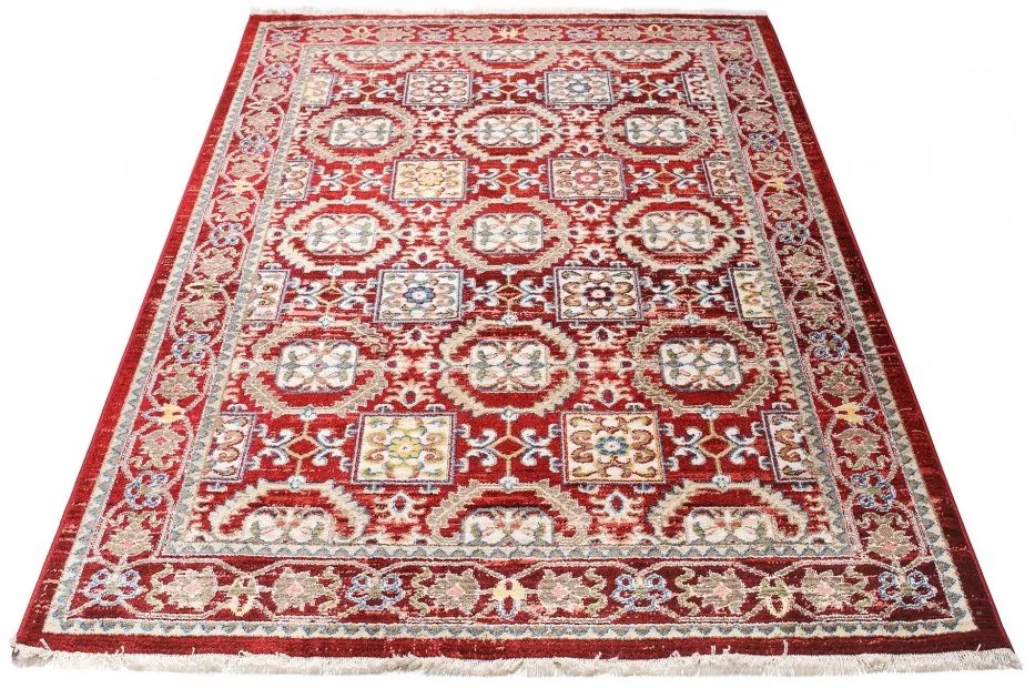 Červený orientálny koberec v marockom štýle Šírka: 160 cm | Dĺžka: 225 cm