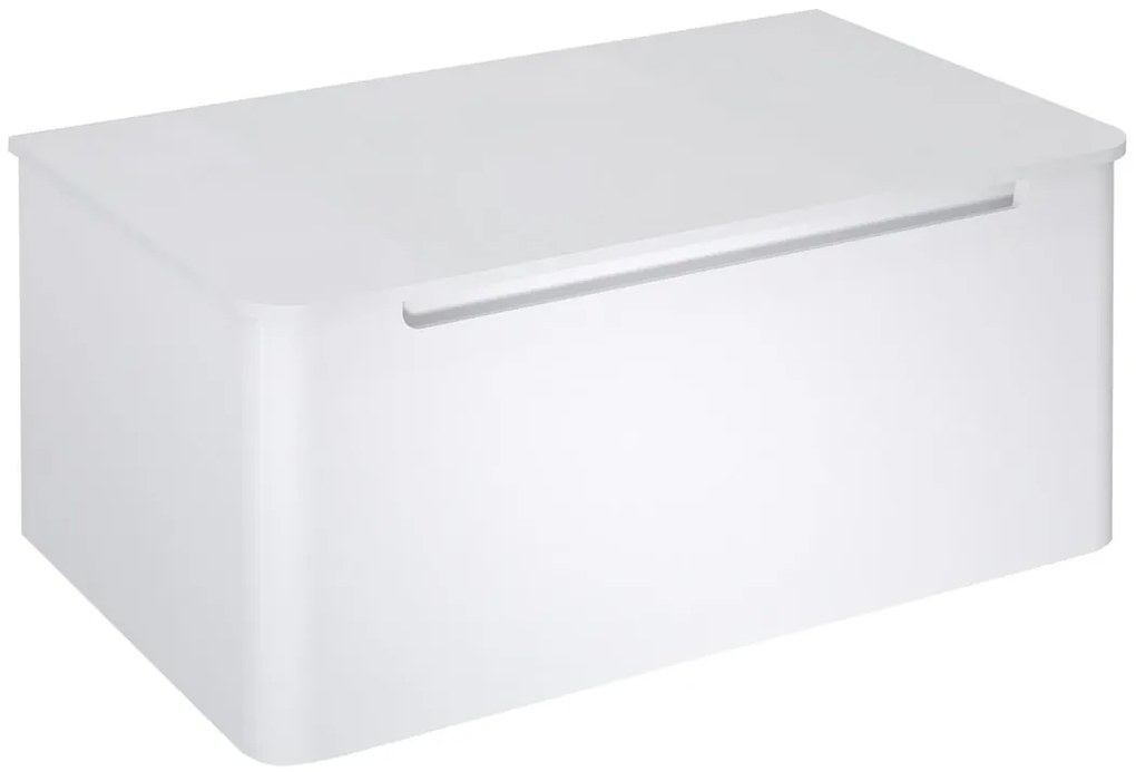 Sapho Sapho, KERALA umývadlová skrinka 80x35x47,5cm, 1x zásuvka, biela lesk, KR080-3030