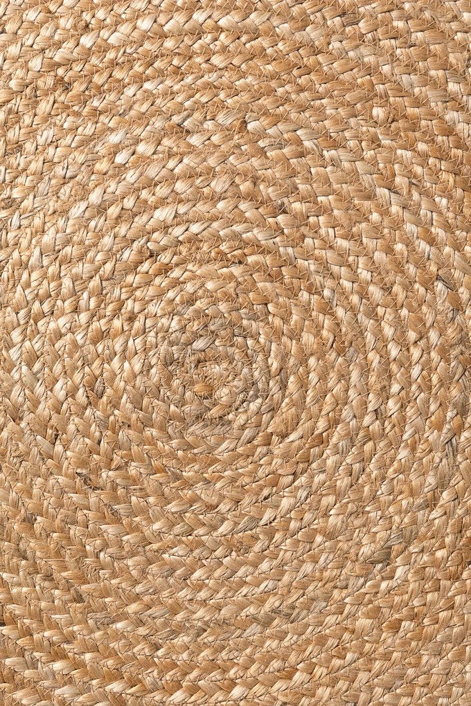 Hanse Home, Kusový koberec Jute Braided 106332 Natural Gold kruh, 150x150 (priemer) kruh, béžová, chodba / predsieň
