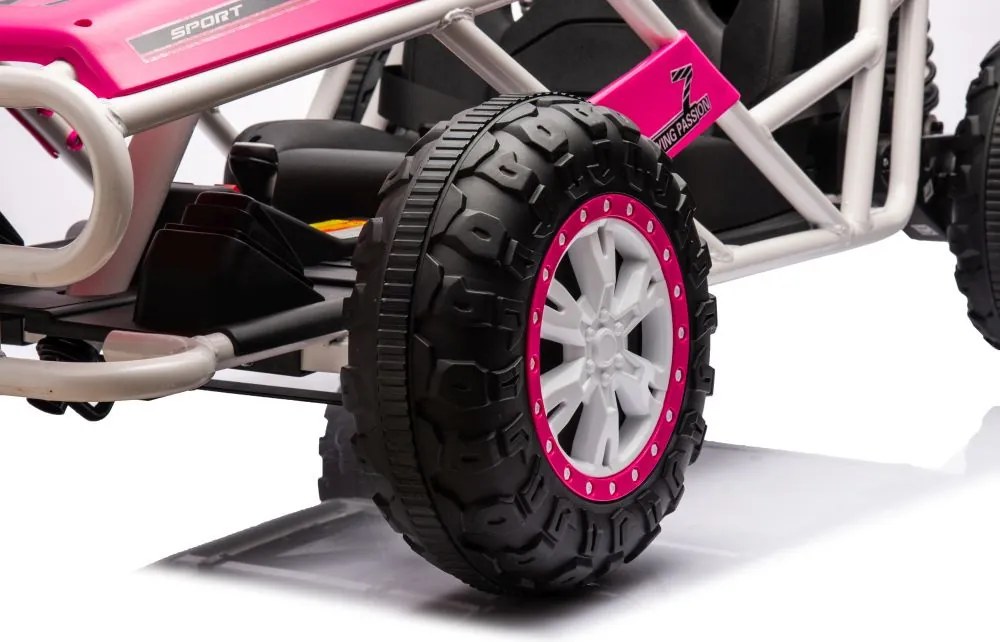 LEAN CARS Elektrické autíčko Buggy A8812 24V, ružové