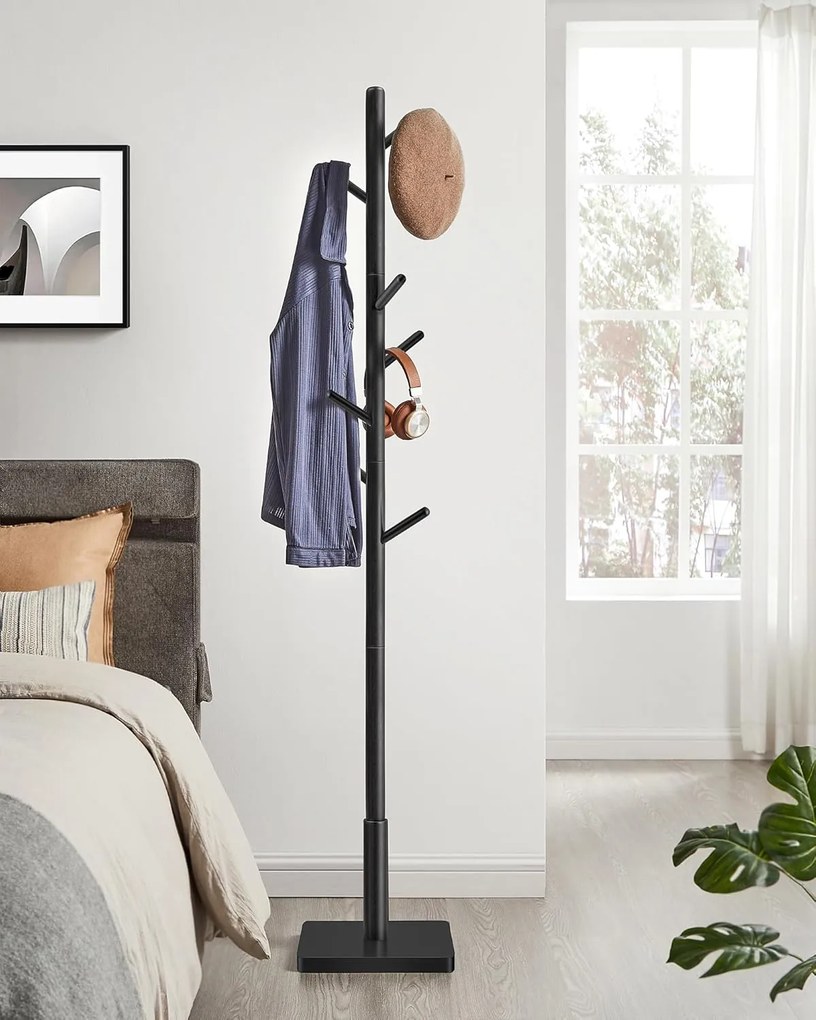 Vešiak na oblečenie VASAGLE Rosia čierny