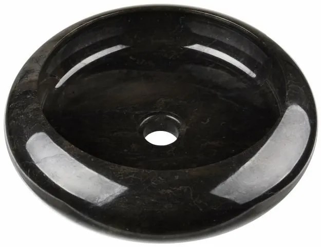 DIVERO umývadlo z prírodného kameňa Black