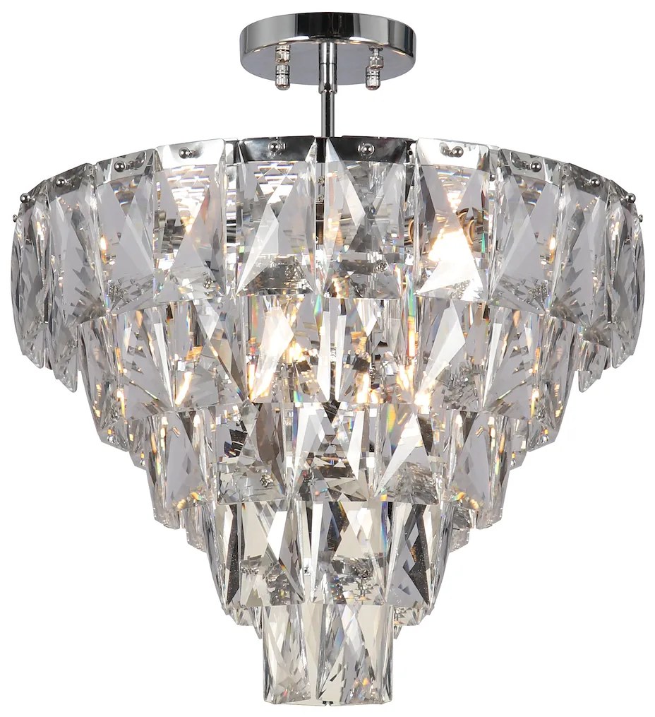 Luster Chelsea II, 1x krištáľové tienidlo, (fi 50cm), ch
