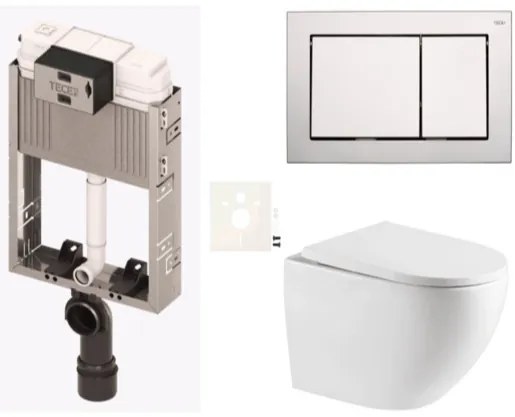 Závesný wc set na zamurovanie SAT SIKOTZTOR67CR, 1 ks