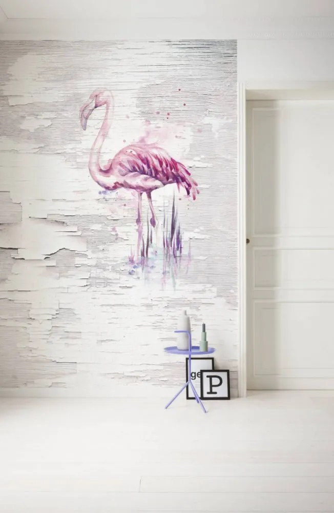 Komar Fototapeta - Pink Flamingo 200x250 cm