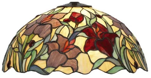 Tiffany vitrážové tienidlo MEAD Ø40