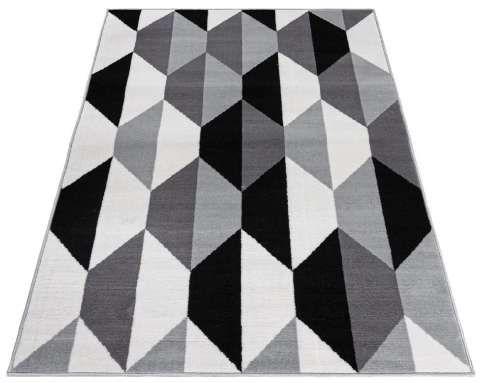 Kusový koberec PP Duo sivý 140x190cm