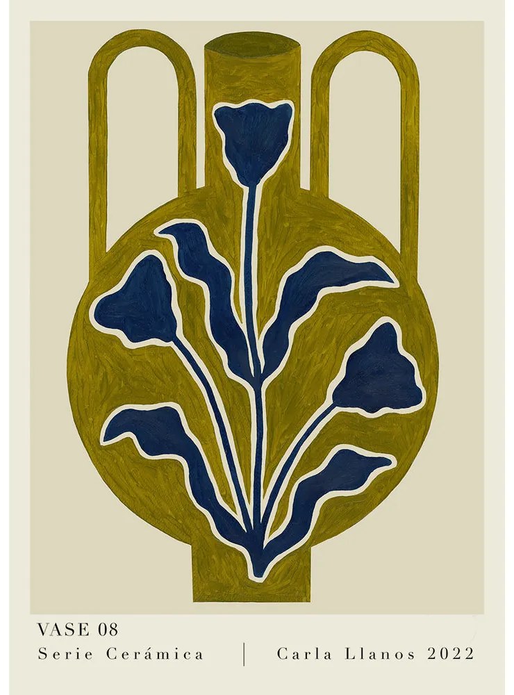 The Poster Club Plagát Vase 08 by Carla Llanos 30x40