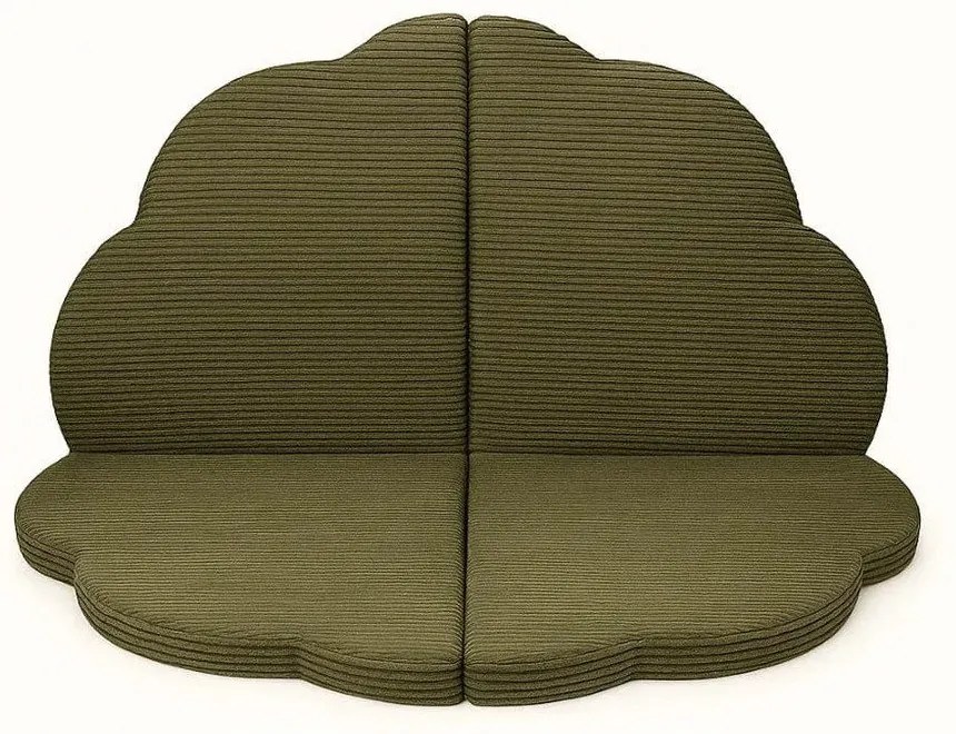 Kaki detská hracia podložka 160x160 cm – Meowbaby