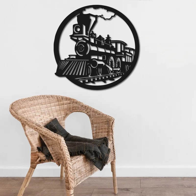 Drevený obraz na stenu vlak - lokomotíva | SENTOP PR0419