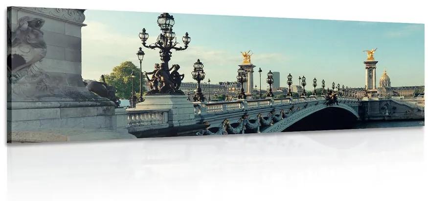 Obraz most Alexandra III. v Paríži Varianta: 120x40