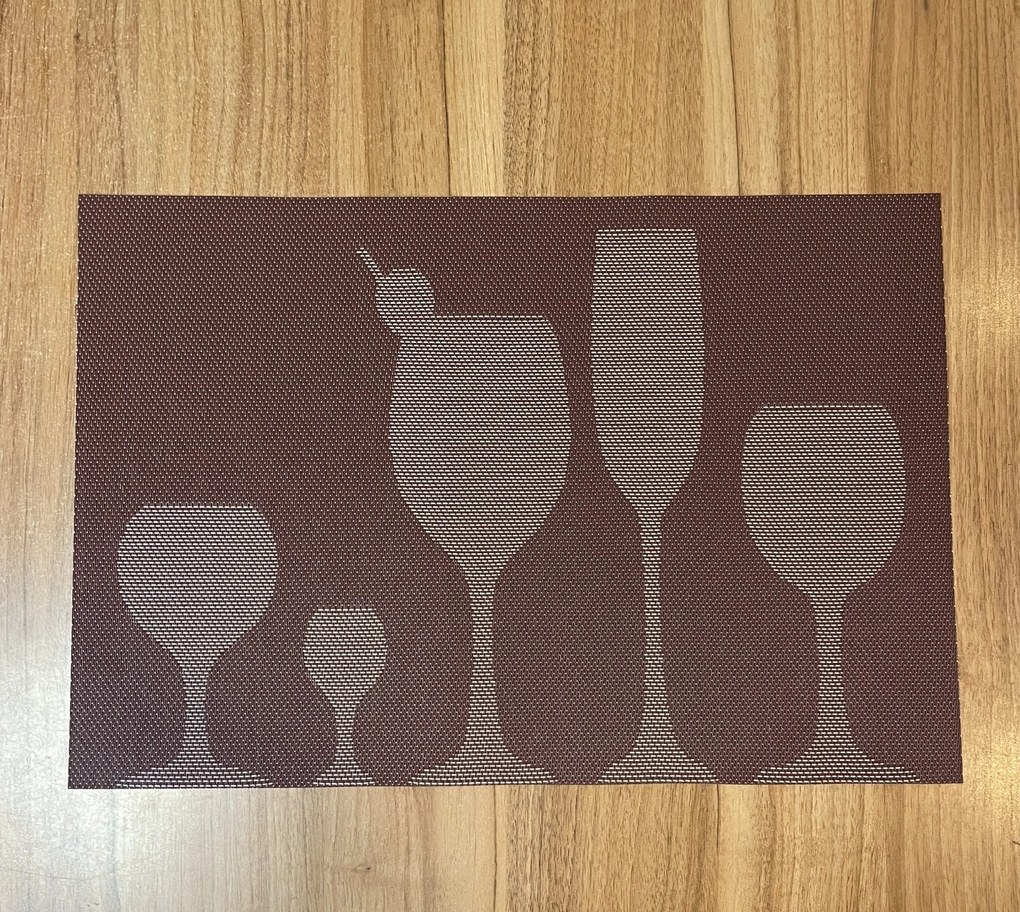 Podložka Deluxe pod tanier food hnedá 35x45cm TiaHome