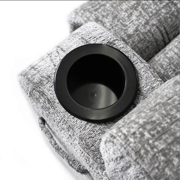 Masážne polohovateľné kreslo ARIEN sivý zamat - vintino.sk