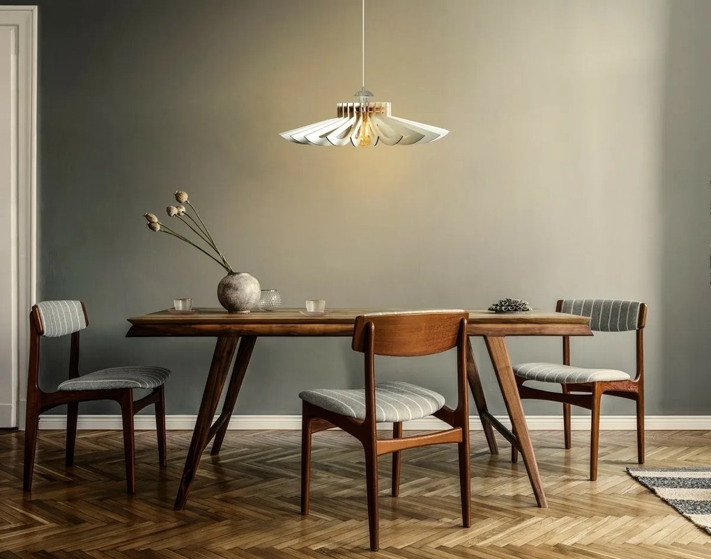 Závesný lustr Daisy 160-T, biela