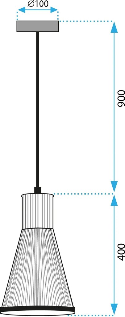 Závěsný lustr APP1271-1CP přírodní