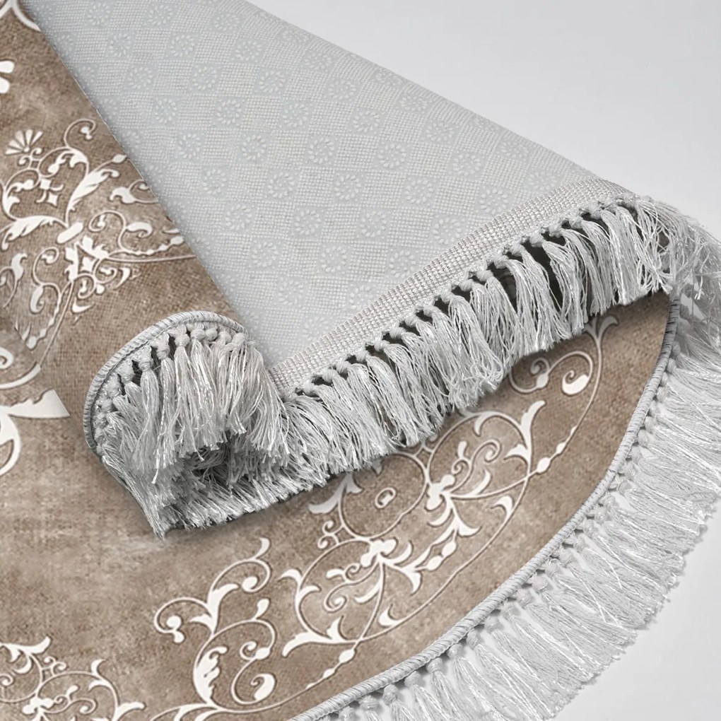 Okrúhly koberec Tapis 180 cm béžový