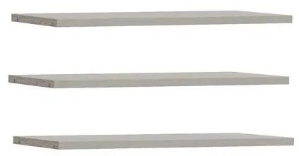 Sada 3 políc TIRO sivá