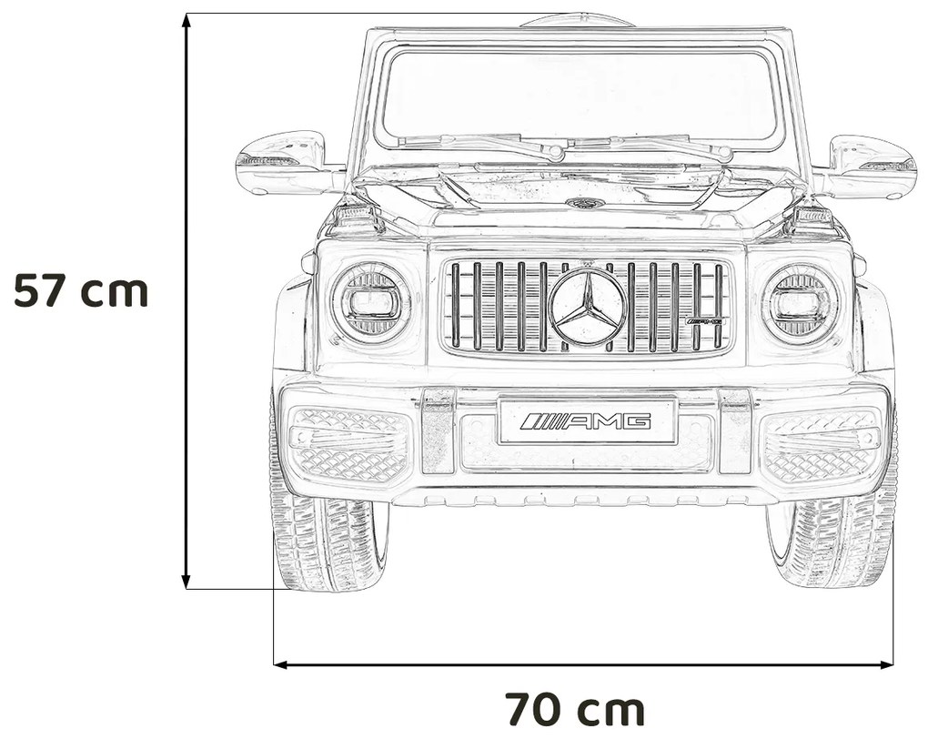 Elektrické autíčko Mercedes AMG G63 - červené