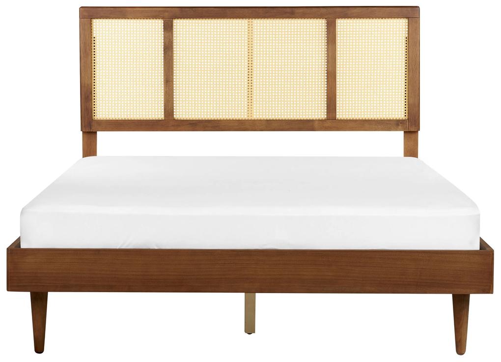 Drevená posteľ 160 x 200 cm svetlé drevo AURAY Beliani