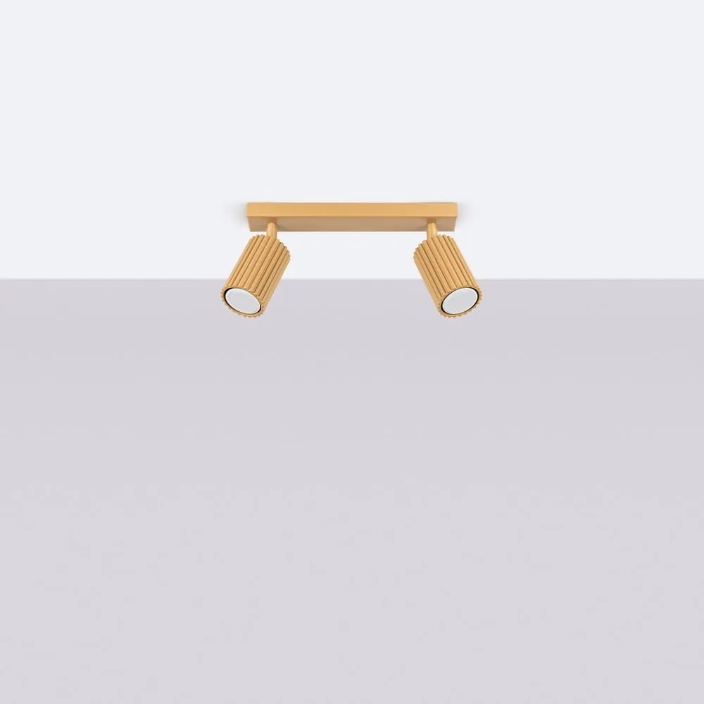 Bodové svietidlo v zlatej farbe 6,5x30 cm Gleam – Sollux