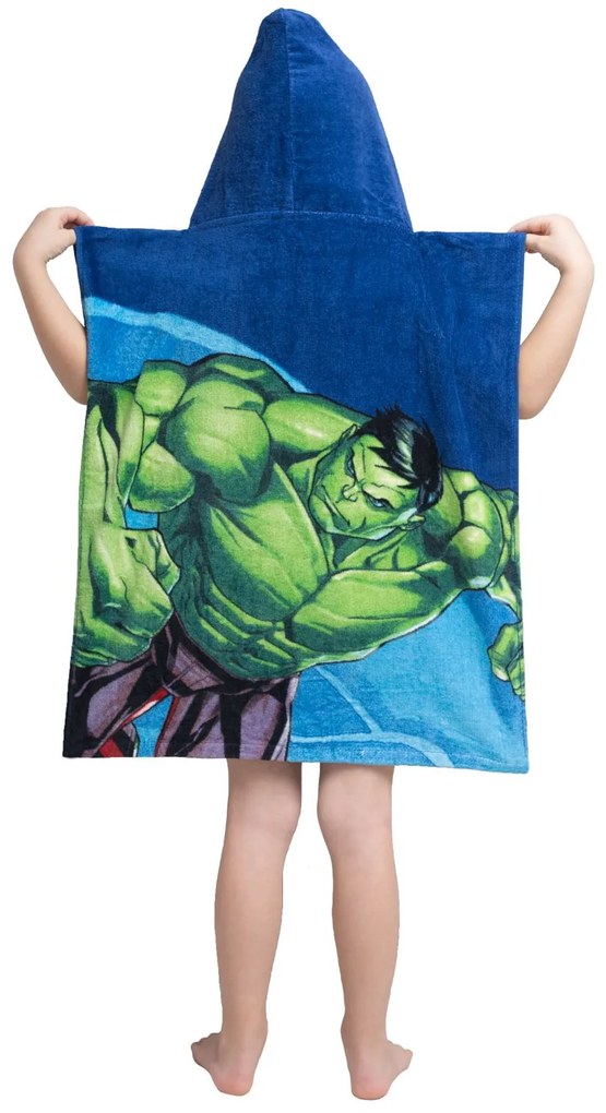 Jerry Fabrics Detské pončo 50x115 cm - Avengers "Hero"