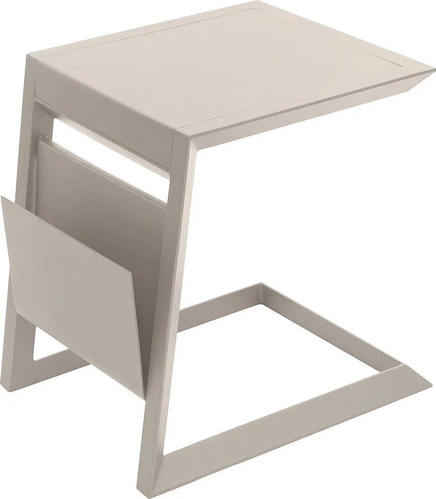 DEOKORK Kovový odkladací stolík LISABON (ivory)