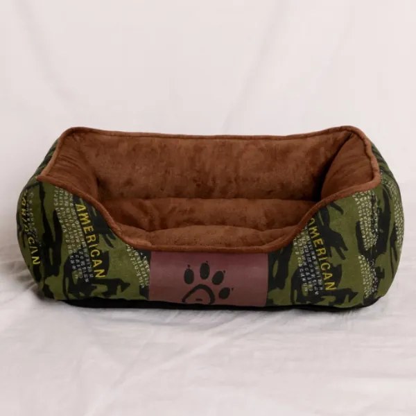 Pelech pre psa / mačku L - Maskáč - zelený