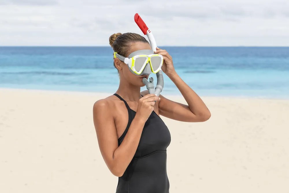 Šedá potápačská súprava s maskou Bestway 24053