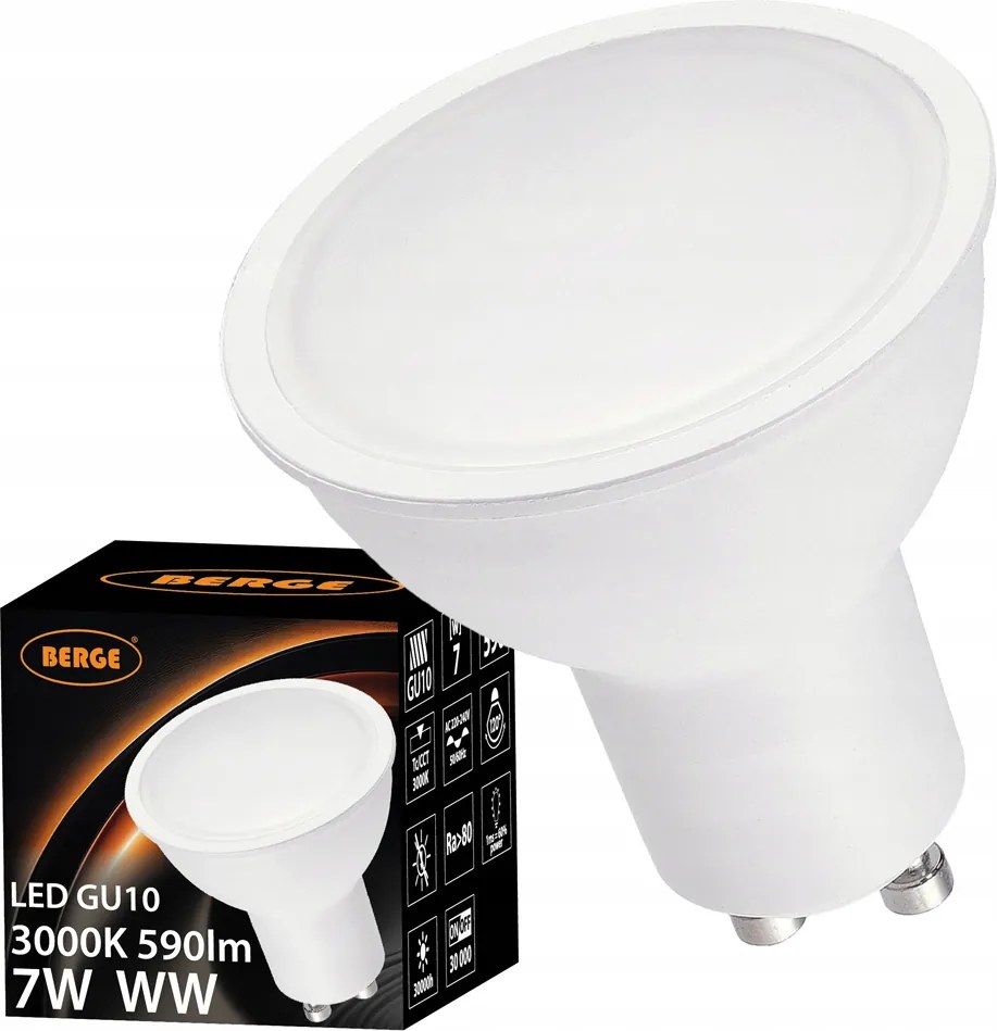 LED žiarovka GU10 8W WW Teplá farba 3000K 720lm Energeticky úsporná SMD 2835