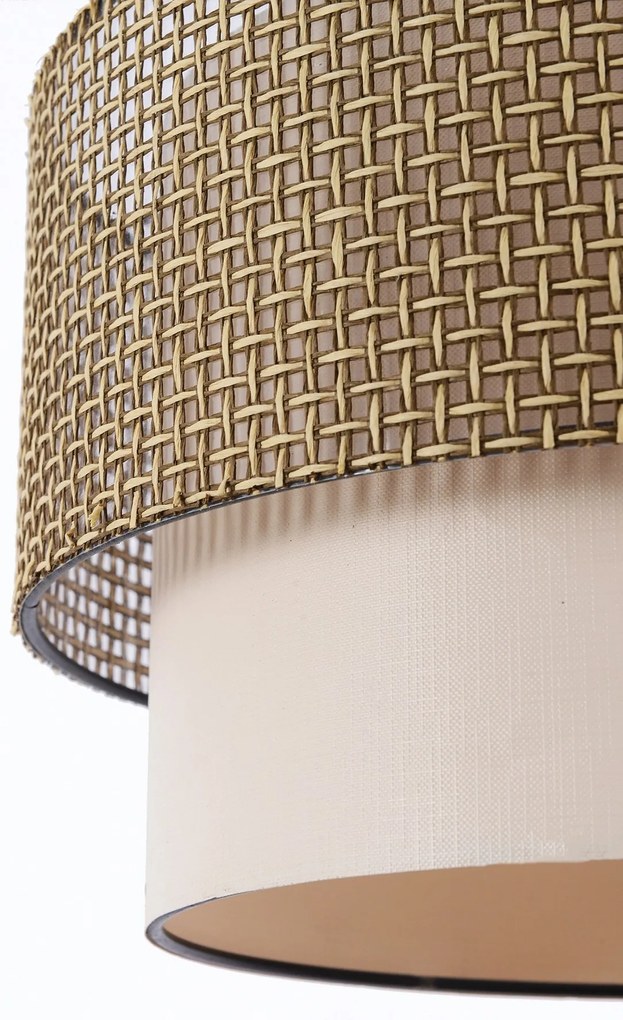 Závesné svietidlo korálové béžová/krémová