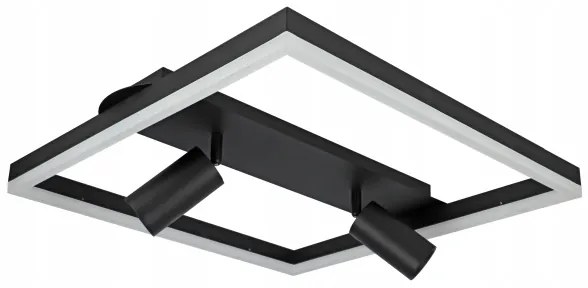 LED Stropné svietidlo LED/38W/230V + 2xGU10/30W čierna