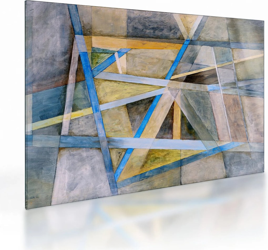 Sklenený obraz - Abstrakcia (70x50 cm)