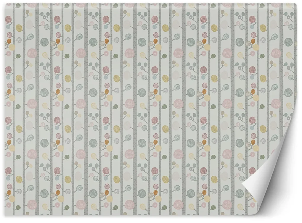 Gario Fototapeta Scandi pastelové stromy a vetvičky Materiál: Vliesová, Rozmery: 450 x 315 cm