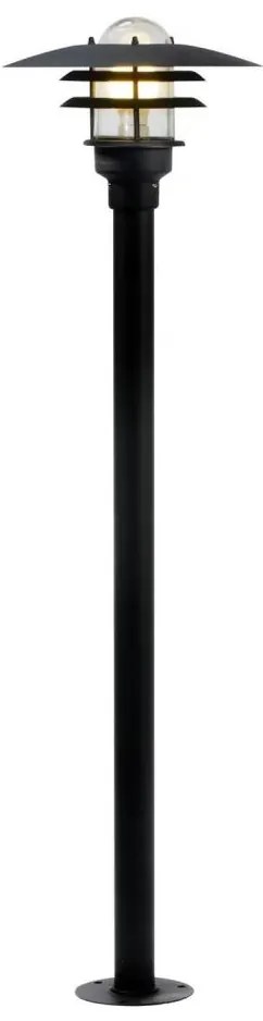 Nordlux - Vonkajšia lampa LONSTRUP 1xE27/60W/230V IP44 čierna 116 cm