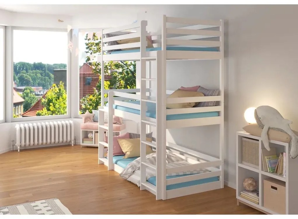 Poschodová detská posteľ 180x80 cm. Akcia -20%. Vlastná spoľahlivá doprava až k Vám domov. 1052288