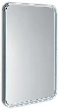 Sapho, FLOAT LED podsvietené zaoblené zrkadlo v ráme 600x800mm, biela, 22572