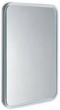 Sapho Sapho, FLOAT LED podsvietené zaoblené zrkadlo v ráme 600x800mm, biela, 22572