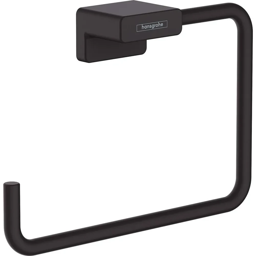 HANSGROHE AddStoris kruh na uterák, matná čierna, 41754670