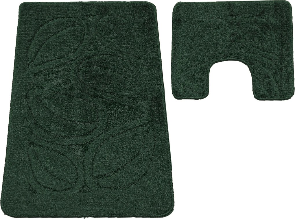 DY Kúpeľňová sada Montana s výrezom Flora Hunter Green