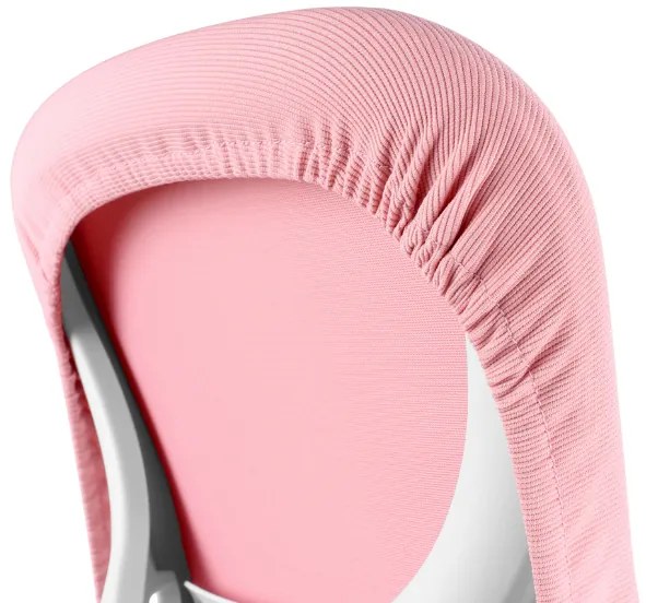 Detská rastúca stolička Neoseat JUNI 006 — látka, prateľný poťah, ružová