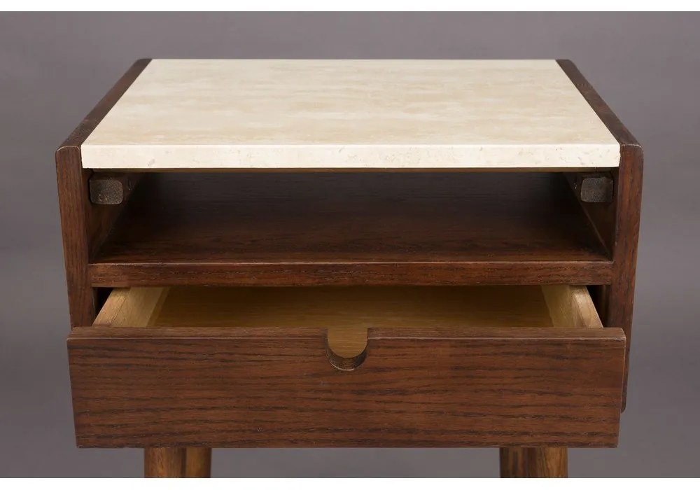 Hnedý nočný stolík Arda – Dutchbone