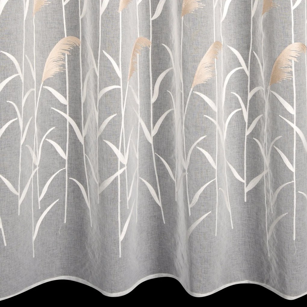 ZÁCLONA NA KRÚŽKOCH ABBIE 140X250 CM VZOROVANÉ