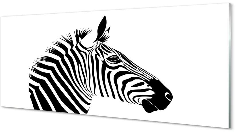 Obraz na akrylátovom skle Ilustrácie zebra 120x60 cm