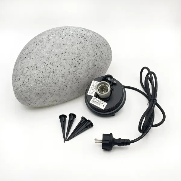 Vonkajšie dekoračné svietidlo LUMISTONE 1xE27/15W/230V IP65 priemer 31,8 cm