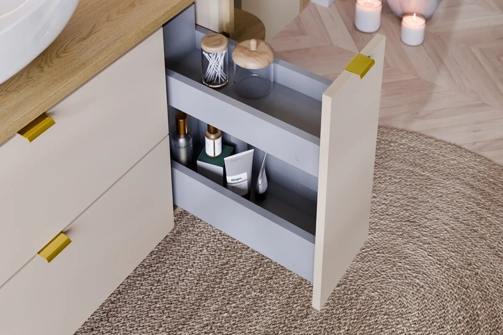 Závesná spodná kúpeľňová skrinka Dalia Cashmere 81-20-46-C kašmírová