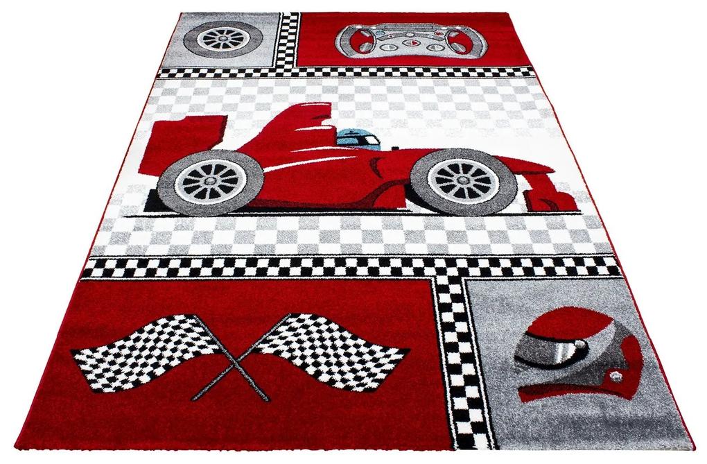 Ayyildiz Detský kusový koberec KIDS 0460, Červená Rozmer koberca: 140 x 200 cm