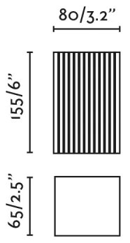 FARO 40568 - Nástenné svietidlo SOLE 2xGU10/8W/230V tehlová vrúbkovaná hranatý