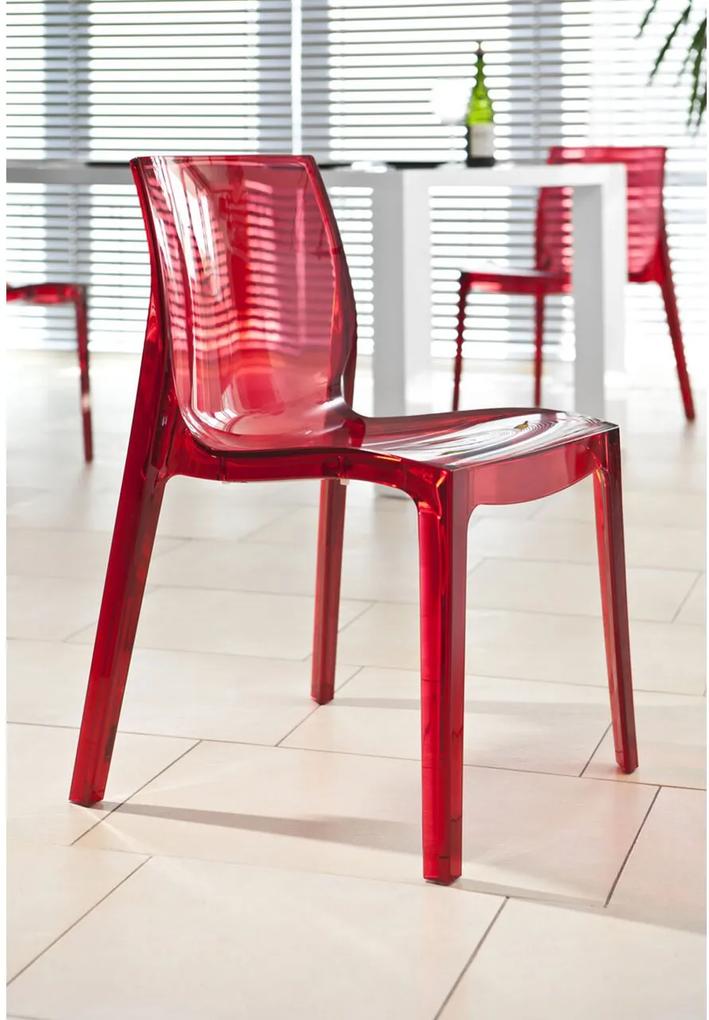 SALESFEVER Dizajnová plastová stolička 52 × 50 × 81 cm
