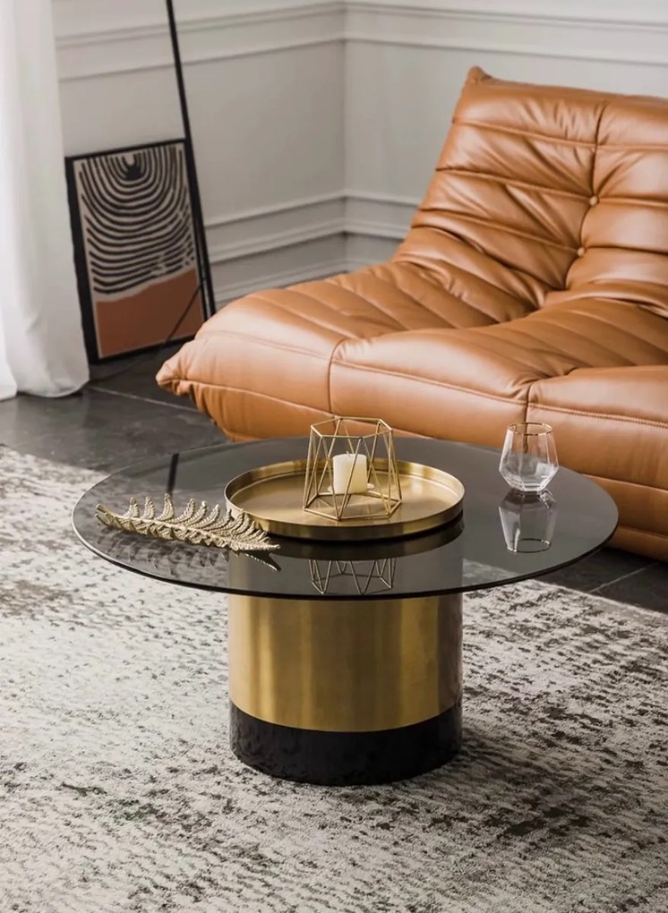 SADA KONFERENČNÝCH STOLÍKOV MARTINO SKLO + ZLATÝ NEREZ