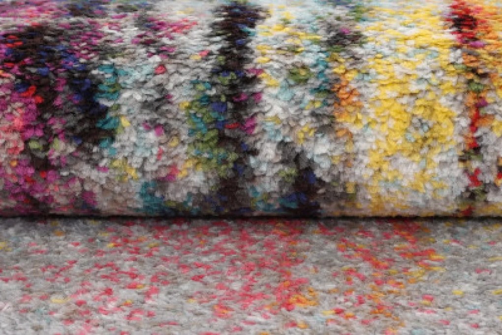 TA Koberec 9802A Svetlo sivá Tmavo tyrkysová SALSA Rozmer: 160x220 cm